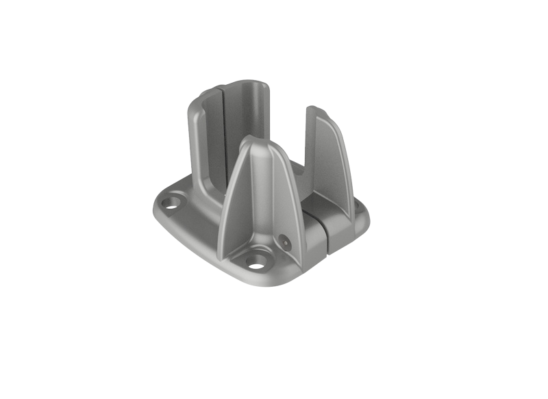 Platines fixation double coque