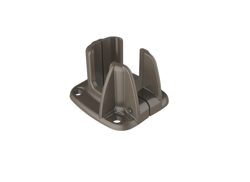 Platines fixation double coque